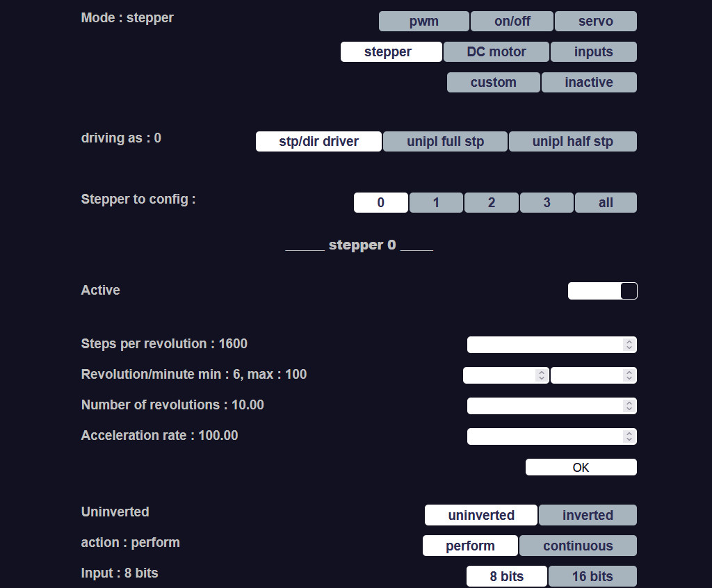 stepper page