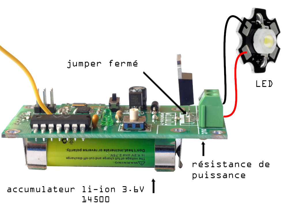 wilulu avec l'option support batterie 14500